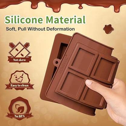 Silicone Square Boarder Kunafa Chocolate Bar Mold size 8.9" x 4"