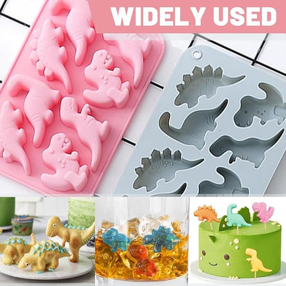 Silicon Dinosaur Mold 8 Cavity