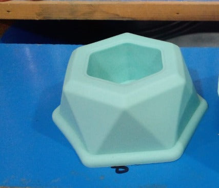 Hexagon Candle Mold SiliCon Size 3.5 × 1.8 "