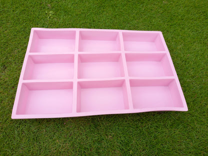 Rectangle Cake Silicon Mold Tray 9 Cavity size 11" x 7.5"