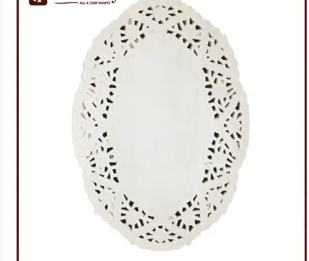 Cake Doilies Oval 12" × 8.5" 50pcs