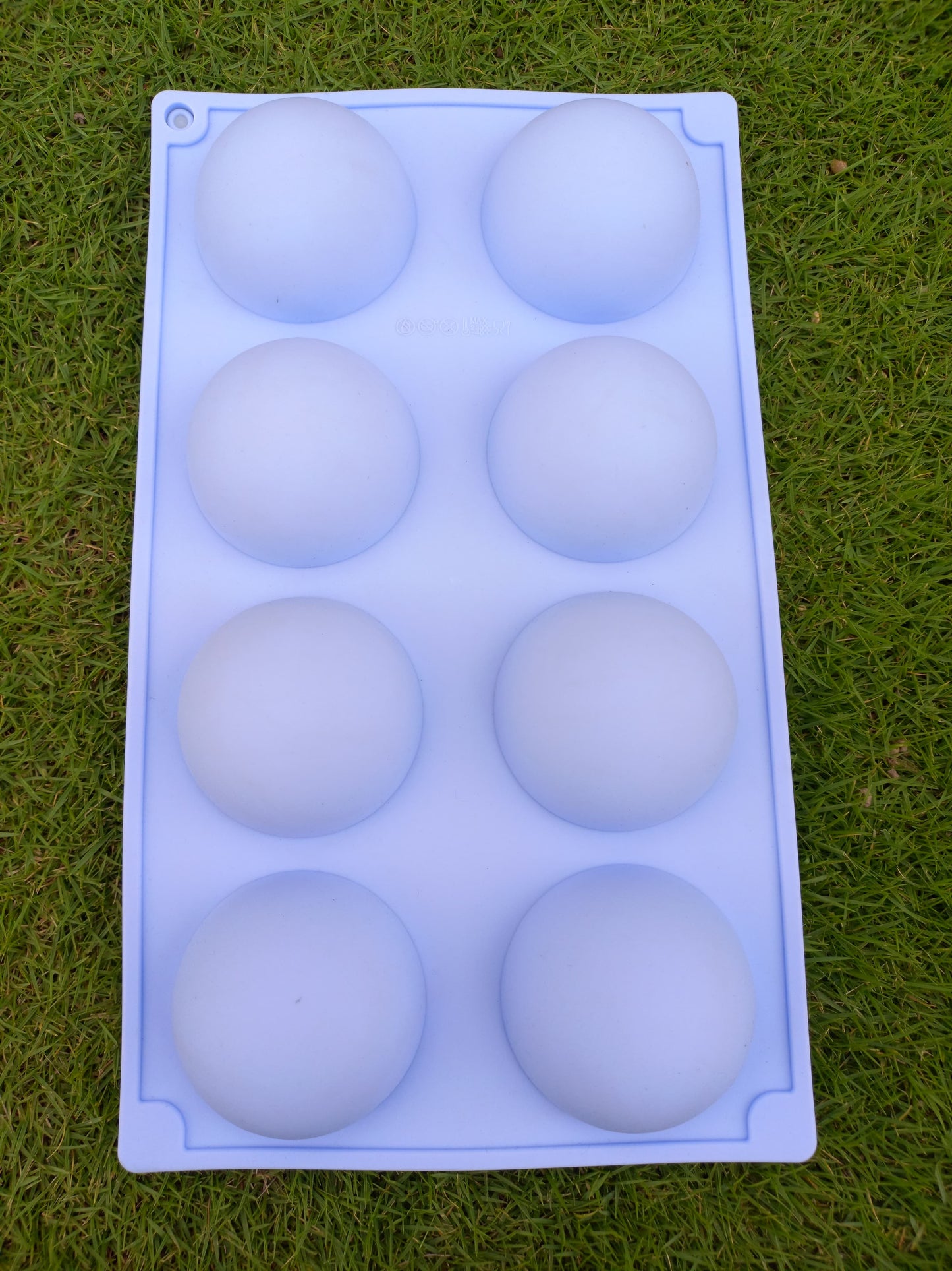 8 CAVITY SEMI SPHERE SILICON MOLD TRAY