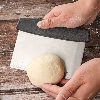 Bench Scraper Black Handle (Metal)