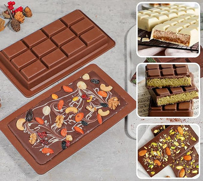 Silicone Classic Kunafa Chocolate Bar Deep Mold size 8.5" x 4.5"