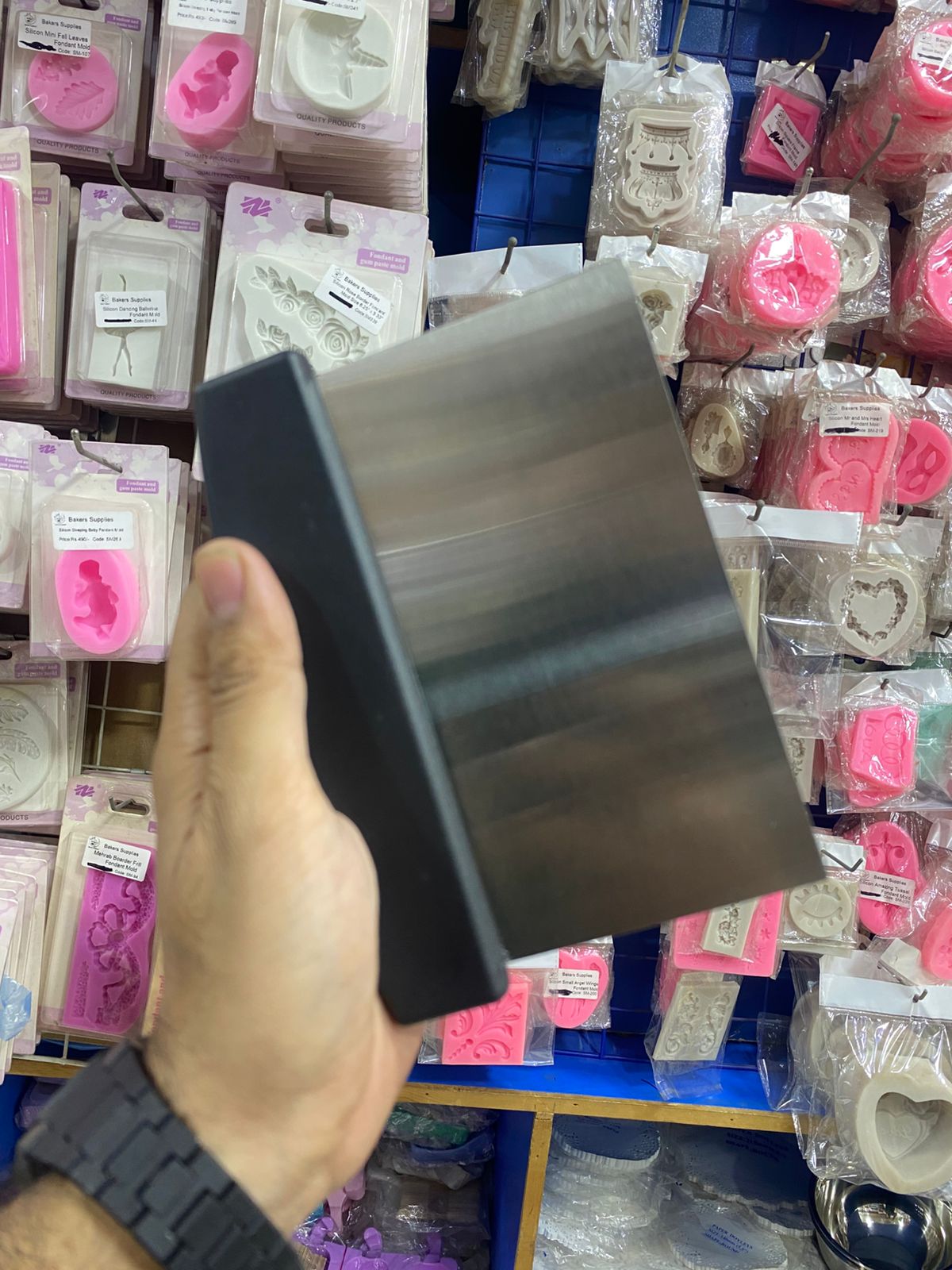 Bench Scraper Black Handle (Metal)