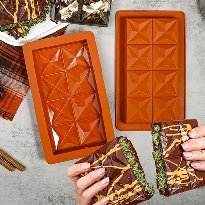 Silicone 3D Kunafa Chocolate Bar Mold size 8.9" x 4.5"
