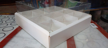 New Imported  Brownie Box 9 Cavity Card Material size 9.5" X 9.5" x 2"