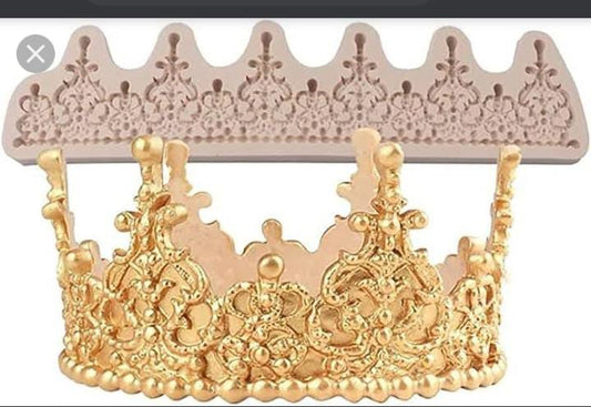 Silicon Vintage Tiara Fondant Mold