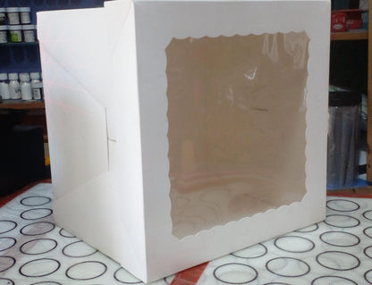 New Imported Window Card Cake Box 10 x 10 x 8 "