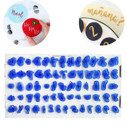 PME Alphabet Number Plastic Embosser Set of 70pcs