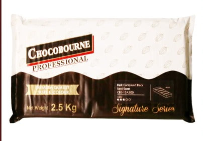 Chocobourne Dark Semisweet Compound Chocolate 2.5 kg