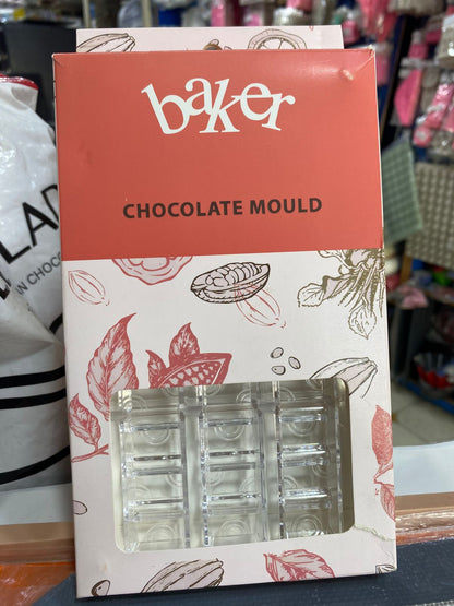 6 Cavity Rectangle Joy Bar Acrylic Chocolate Mold