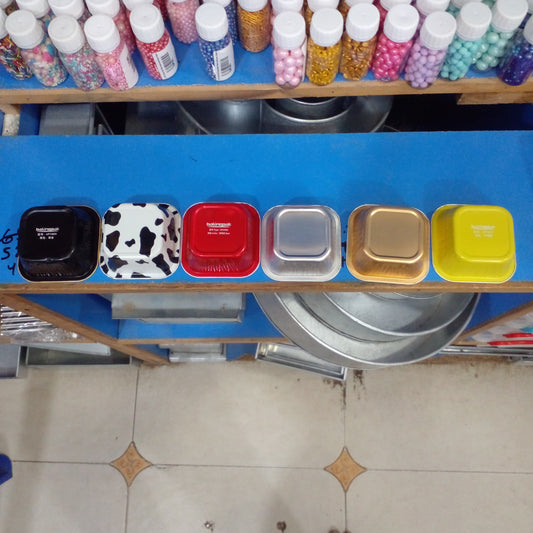 Aluminium Bakeware foil cup Square Shape
