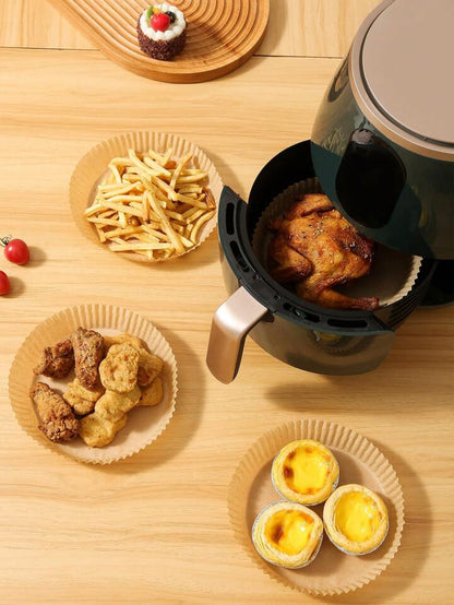 Food Grade Round Air Frayer Paper 6.3inches 50pc Pack