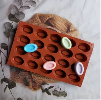 Silicone Mini Oval Donut Tray 24 Cavity