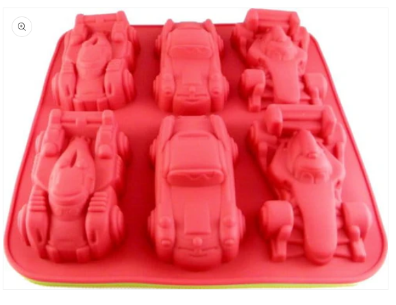 Silicon Formula 1 Racing Cars Chocolate Mold
