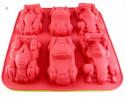 Silicon Formula 1 Racing Cars Chocolate Mold