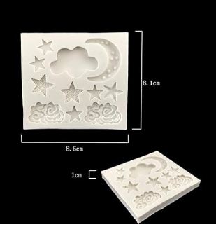 Silicon Cloud Moon Fondant Mold