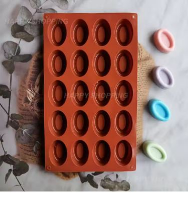 Silicone Mini Oval Donut Tray 24 Cavity