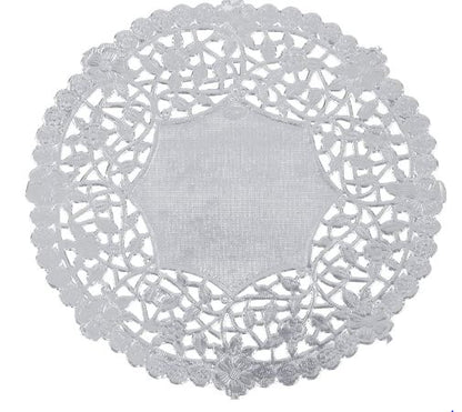 Grade Doilies Paper Round Silver 6 Inch 250pc