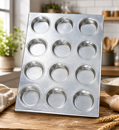 12 Cavity Buns Baking Tray 4 inches Dia