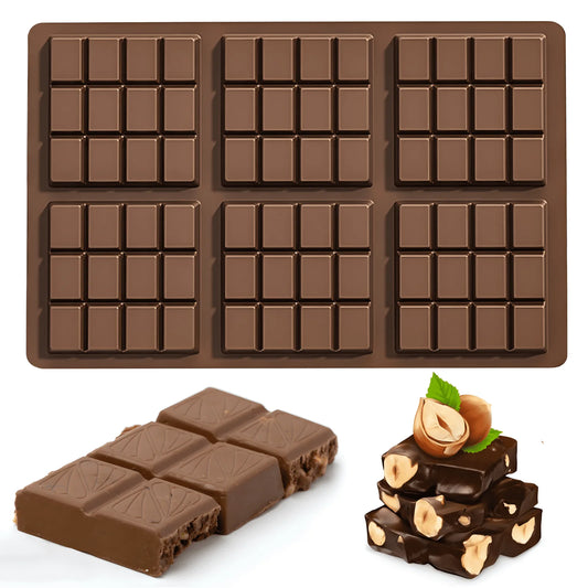 Silicone Square 6 Bars Chocolate Mold