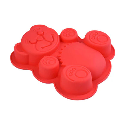 Mini Bear Silicon Baking Mold size 6.5" x 4.5"