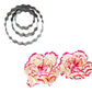 Round Carnation Flower Cutters 3Pcs Set