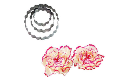 Round Carnation Flower Cutters 3Pcs Set