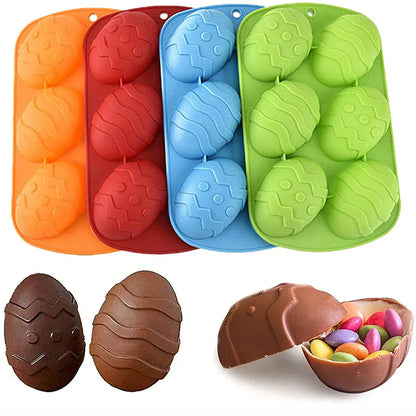 Easter Egg Silicon Mold Tray 6 Cavity size 10" x 7"