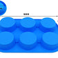 6 Cavity Silicon Cupcake Tray 2.2″ Bottom