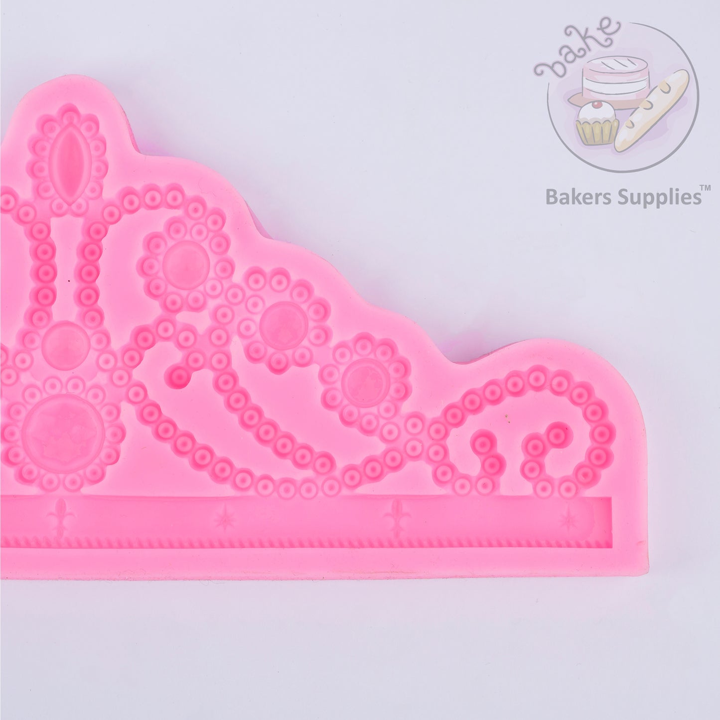 Silicon Crown Diadem Tiara Fondant Mold size 10.75" x 4.75"