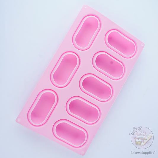 8 CAVITY PILLOW GLAZE SILICON SOAP MOLD TRAY