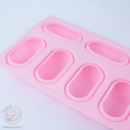 8 CAVITY PILLOW GLAZE SILICON SOAP MOLD TRAY