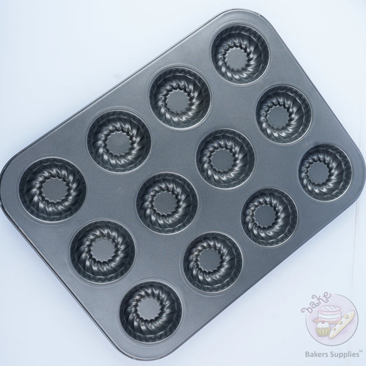 Fluted Tube Mini Bundt Muffin Tray