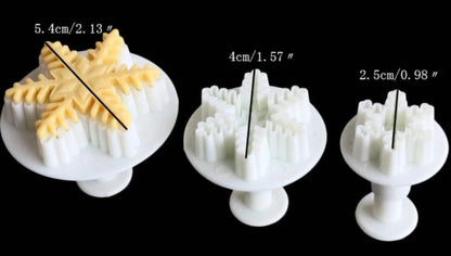 SNOWFLAKE PLUNGER CUTTERS D-1 SET OF 3PCS