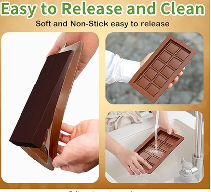 Silicone Square Boarder Kunafa Chocolate Bar Mold size 8.9" x 4"