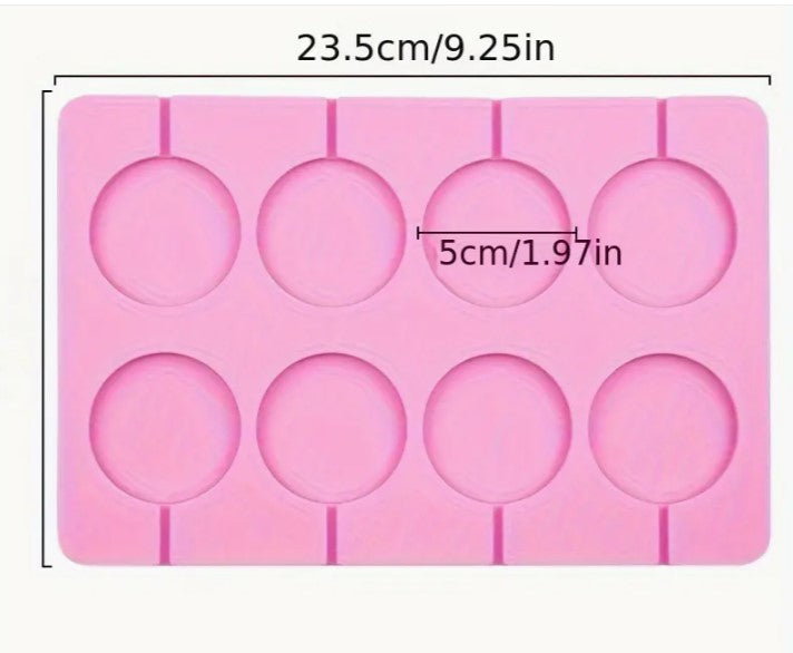 Silicon Lollipop Candy Mold size 1.5 inches