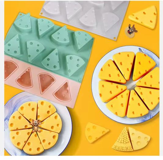 Silicone 8 Cavity Cheese Slice Mold