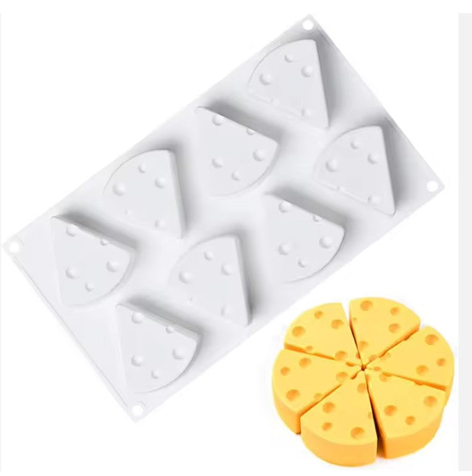 Silicone 8 Cavity Cheese Slice Mold