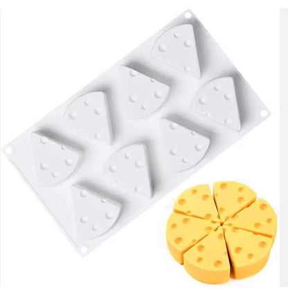 Silicone 8 Cavity Cheese Slice Mold