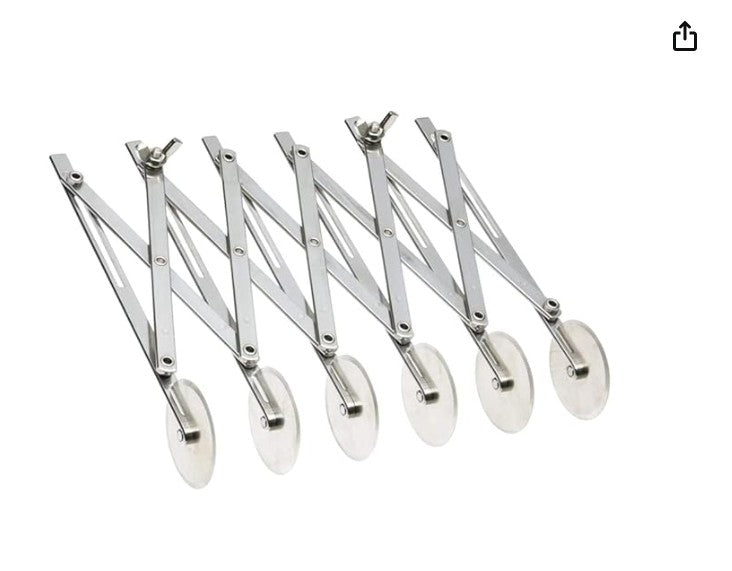 SS Dough Pastry Roller Cutter