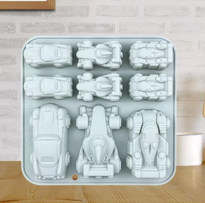 Silicon Formula 1 Racing Cars Chocolate Mold