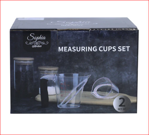 Sophia Plastic Measuring Jug Set 2pcs