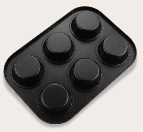 6 Cavity Cupcake Tray Non Stick