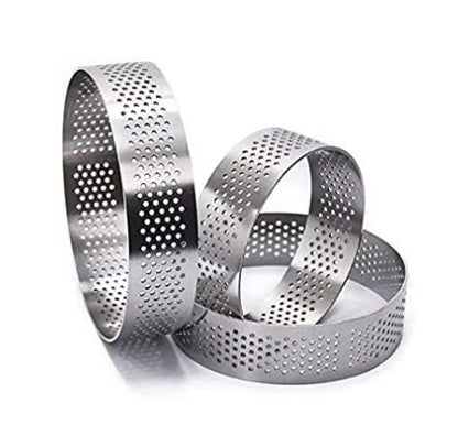 Perforated Round Tart Ring 3pc set