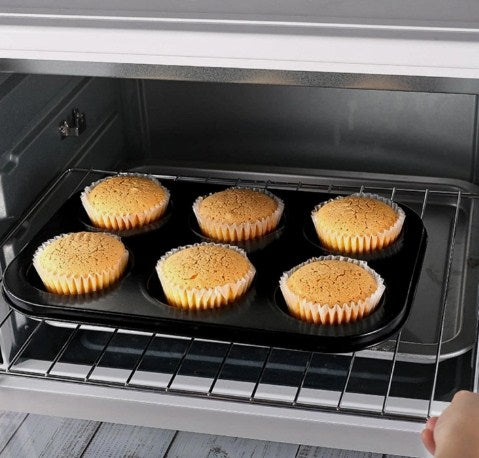 6 Cavity Cupcake Tray Non Stick