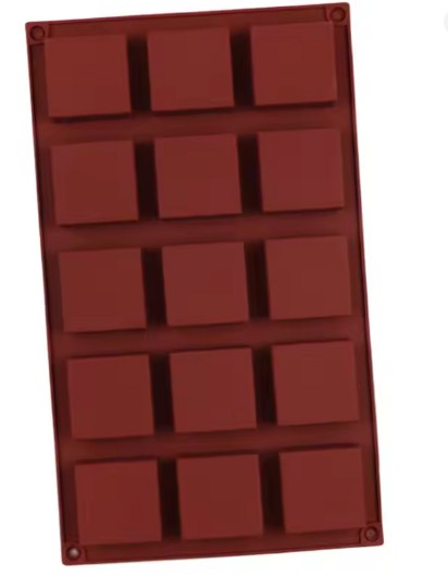 Silicon Square Chocolate Mold Inside Texture 15 Cavity