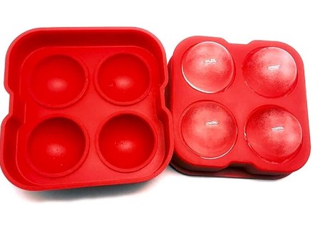 Silicon Ice Ball Cube Mold 4 Cavity