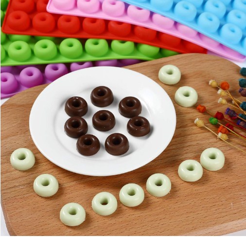 Commercial Silicon 48 Cavity Mini Donut Chocolate Mold